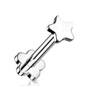 Cherry Diva Flat Back Stud 16 Gauge Titanium Star Press Fit Flat Back Stud