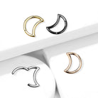 Cherry Diva Hoop Ring 16 Gauge Hinged Crescent Moon Hoop Ring