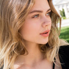 Cherry Diva nose stud 20 Gauge Crystal Heart Top Nose Stud - Gold / Silver