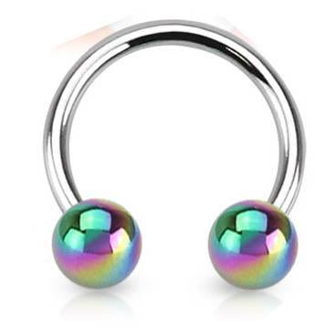 Cherry Diva Barbell METALLIC 16 Gauge Metallic Ball End Circular Barbell