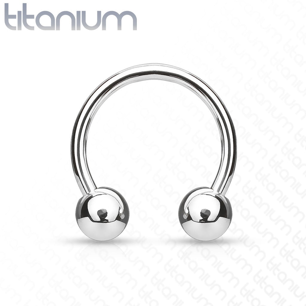 Cherry Diva Barbell 16 Gauge Titanium Internally Threaded Circular Barbell