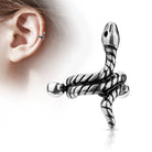 Cherry Diva Helix Cuff SILVER 16 Gauge Coiled Snake Helix Cuff Gold / Silver